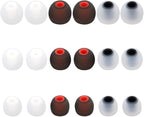Earbuds Replacement Tips - 9 Pairs SML Eartips Eargels