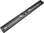PU-350 350mm Universal Long Quick Release Plate Dual Dovetail Slide Rail with D-Ring Screw for Ball Head Tripod Mount DSLR Camera Arca Swiss Compatible