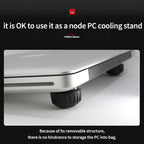 HOTLINEGAMES H2 Ergonomic Keyboard Riser Laptop Notebook Stand Holder Cooler Laptop Cooling Pad (Black-Red)