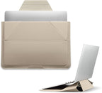 MOFT Laptop Carry Sleeve, 2-in-1 Laptop Bag & Stand for 15"-16" MacBook Air/Pro & Dell/HP/Lenovo/Asus, Stylish Slim Computer Sleeve Bag with Expandable Storage for Computer Accessories, Beach White
