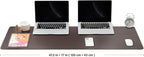 Large Cork Desk Mat - 47.2"x 17" Desk Pad for Office and Home - Ideal for Large Mouse Pad and Desk Mats on Top of Desks(Coffee)