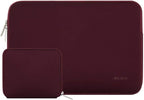 MOSISO Laptop Case 13.3 inch, 13-13.3 inch Laptop Sleeve Bag Compatible with MacBook Air/Pro 13 / Pro 14, HP Dell ASUS Lenovo Notebook, Neoprene Computer Sleeve Bag with Small Case, Wine Red