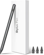 Pencil 2nd Generation Wireless Charging, Pencil for iPad with Tilt & Palm Rejection, Magnetic Stylus Pen Compatible with ipad Air 3/4/5, ipad Mini 5/6, ipad 6/7/8/9/10, ipad Pro 11/12.9 (Black)