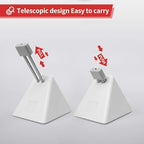 Hotline Games Mouse Bungee Mouse Cord Clip Cord Management System Fixer Holder for Esports FPS Game (3.0 New White)