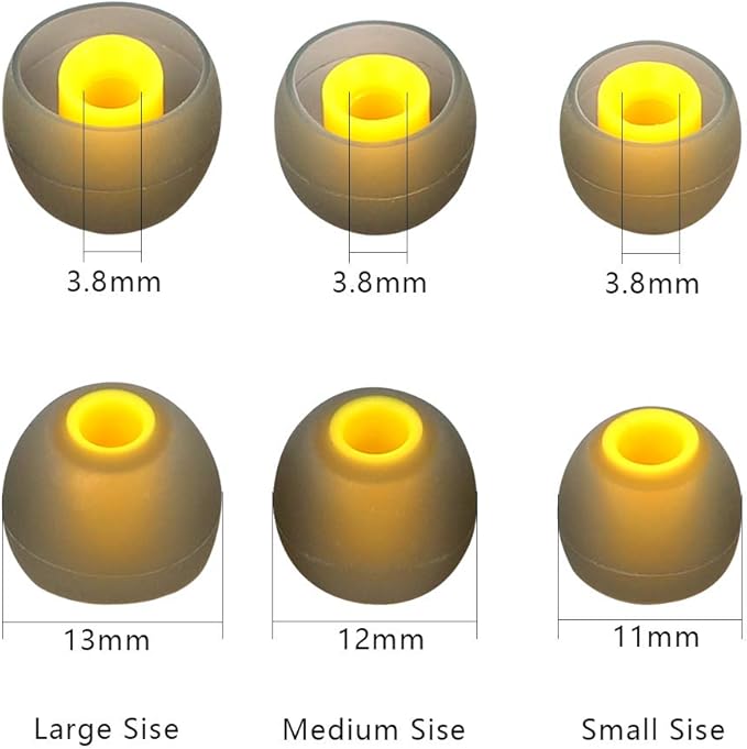 Earbud Tips Replacement - 9 Pairs SML Eartips Eargels
