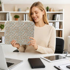 Puffy Laptop Sleeve 13-15.6 Inch Cute Quilted Laptop Protective Case Padded Floral Computer Sleeve for MacBook (B-Yellow, 11 Inch)