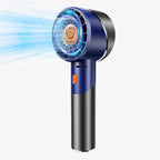Handheld Fan,Portable Turbo Fan,Powerful Personal Fan(7000rpm High-Speed Motor,Battery Work 3-16 H),USB Rechargeable Mini Handheld Fan for Travel/Outdoor/Gift/Makeup (Navy Blue)