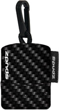 SPUDZ Ultra Microfiber Lens Cleaner – Closable Pouch, Clip-On, Washable – for Optics, Scopes, Glasses | Carbon Fiber, 6 x 6 Inch