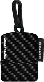 SPUDZ Ultra Microfiber Lens Cleaner – Closable Pouch, Clip-On, Washable – for Optics, Scopes, Glasses | Carbon Fiber, 6 x 6 Inch