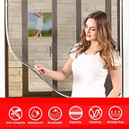 Window Screen Repair Kit Tape Fiberglass Repair Kit for Window Screen and Screen Door Tears Holes 3-Layer Strong Adhesive Window Screen Mesh Repair Waterproof Screen Repair Kit（2"×80"） Grey