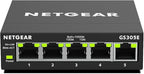 NETGEAR 5-Port Gigabit Ethernet Easy Smart Managed Essentials Switch - Desktop or Wall Mount, Home Network Hub, Office Ethernet Splitter