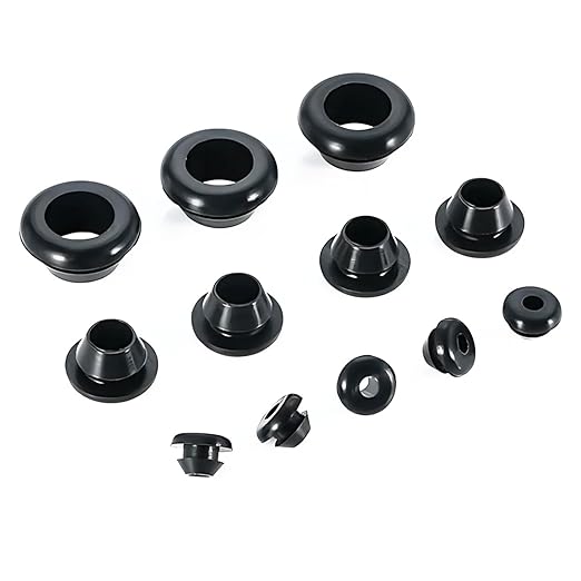 Qrity 20 PCS Rubber Grommets Cable Railing, Car Grommet, Cable Railing Protective Sleeves for Metal Posts, ID 14mm Mount Dia 17mm