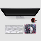 Mouse Pad, Gaming Mouse Pad, Non-Slip Rubber Base Mouse Mat with Designs for Laptop, Computer & Office, 9.5 x 7.9 x 0.12 inches (Pink Butterflies)