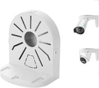Indoor Outdoor Camera Bracket ABS Plastic Wall Mount L-Shaped Bracket for Security Dome IP Camera Mounting, Junction Box Cable Management (4.5in-SL-1PACK)