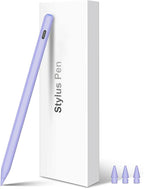 Pencil 2nd Generation Wireless Charging, HATOKU Pencil for iPad with Tilt & Palm Rejection, Magnetic Stylus Pen for ipad Air M3/3/4/5, iPad mini 5/6, ipad 6/7/8/9/10/11 Gen, ipad Pro 11/12.9 (Purple)