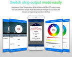 BTF-LIGHTING 5in1 WB5 2.4GHz Tuya WiFi PWM LED Controller Compatible with Alexa/Google Home/Smart Life/Tuya Smart APP Control for Dimming CCT RGB RGBW RGBCCT LED Strip Work with WR01RF WR02RF etc