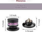 HiFi Speaker Spikes IF03B by Audiocrast, Speaker Vibration Dampener Stand Feet Pads Shock Absorber Isolation Pucks, Speaker Resonance Reducer with Non-Slip Mat for Turntable Amp CD DAC Recorder