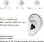 4 Pairs Silicone Earbud Tips Replacement Eartips Earbuds Cap Eartips Tips Compatible with Powerbeats 1/2/3 Wireless Beats by Dre Headphones (Black)