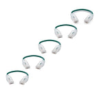 TRUECABLE Cat6 Component Rated Patch Cable, Unshielded (U/UTP), 6in, Green, 28AWG Solid Copper, Snagless 10G High-Speed Ethernet Cable, PoE++ 4PPoE 100W, UL Listed, RoHS-3, 5 Pack