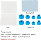 Silicone Earbud Tips Replacement Eartips Earbuds Cap Eartips Tips Compatible with Powerbeats 1/2/3 Wireless Beats by Dre Headphones,4 Pairs Ear Bud Tips