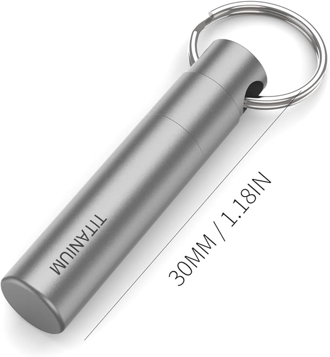 Titanium SIM Card Removal Tool with Keyring, Sim Card Tray Remover Eject Pin Key Tool for iPhone iPad Samsung Galaxy Smart Phone/Tablet and More，Gray