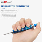 JRready ST5289 Tube Type Ejector Rod Contact Pin Extraction Tool for Molex .062" & .093”/HARTING/TE Heavy Duty/Weather Pack/AMP 4.2/6.35/2.13/CPC/RT360 Contacts, Terminal Insertion Toolsl, 9PCS