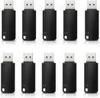 KEXIN 32GB Flash Drive Thumb Drive 10 Pack 32G USB Flash Drive Bulk Memory Stick with LED Indicator, Flash Drives Design in Snap Cap