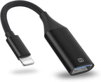 IVSHOWCO Camera Adapter for iPhone, iPad to USB OTG Cable Adapter, Supports USB Flash Drive, Card Reader, Mouse, Keyboard, MIDI