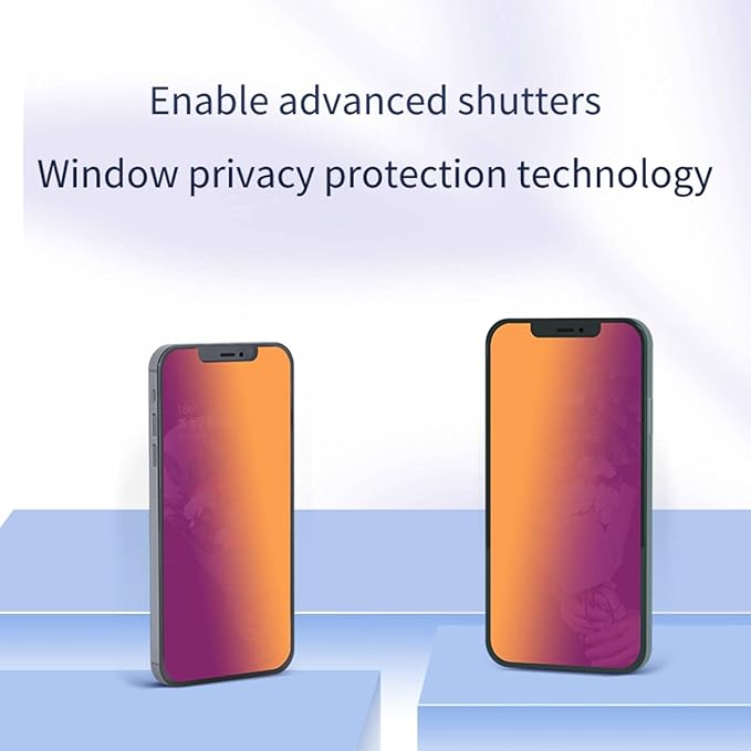 Privacy Screen Protector for iPhone 12 Pro max (6.7 inch)- Flexible film, Gradient Colorful, Anti-blue light, anti-glare, filter screenultraviolet