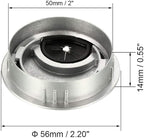 uxcell Cable Hole Cover, 2Inch/50mm Zinc Alloy Desk Wire Cord Cable Grommets Hole Cover for Office PC Desk Cable Cord Organizer, 4Pcs Silver Tone