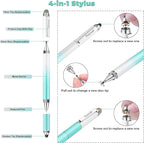 Penyeah Capacitive Stylus Pen (4 in 1),Universal Touch Screens Stylus Pen for iPad/Pro/iPhone/Android Phone/Samsung/Fire/Tablets and All Capacitive Touch Screens-Dream Blue