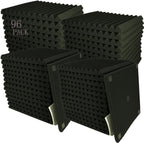 96 PACK Medium Sale Acoustic Foam Soundproof foam (96 black)