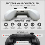 for Xbox Controller Series X/S (2024/2023) Silicone Protective Cover, Soft Skin Xbox Controller Accessories, Anti-Slip Cover with 2 Joystick Caps (White)