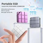 MAIWO 1TB Portable External Solid State Drive Build-in M.2 2230 PCIe NVMe SSD, USB C 3.2 Up to 1050MB/s, Mini Cute PSSD for iPhone 15 16 Pro Max MacBook Pro Air, Aluminum (Silver)