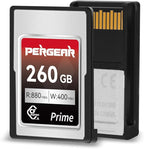 PERGEAR Professional 260GB CFexpress Type A Memory Card, Up to 880MB/s Read Speed & 900MB/s Write Speed for 4K 120P,8K 30P Recording Video/Photo, Compatible for Sony Alpha Sony FX Cameras