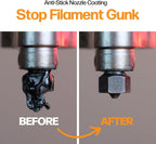 Slice Engineering Plastic Repellent Paint Repels Plastic & Prevents Buildup on the Nozzle | Get Enhanced Print Quality | Hassle-Free Application | Water-Based PTFE Nanosuspension (3 mL - 1 Pack)
