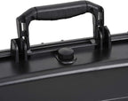 MEIJIA Portable Waterproof Protective Case,Hard Camera Case,Customized Fit Foam Inserted, Elegant Black,Fit for Camera, Equipments, Lens,Drones(Black)