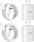 30W Phone 16 15 Charger Fast Charging,USB-C Wall Fast Charger Block Adapter with 6.6Ft USB C to C Fast Charging Cable Cord for Phone 16 15 Pro/16 15 Pro Max/15 Plus,Pro 12.9,Samsung Galaxy S24 Ultra