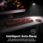 KNOWSQT Wireless Keyboard and Mouse Combo, Pink Colorful 2.4G Typewriter Full-Size Cute Keyboards - USB Receiver Plug and Play, for Computer, PC, Laptop, Desktop, Windows