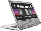 Compatible with MacBook Air 13.6 inch Case 2025 2024 2023 2022 Release M4 A3240 M3 A3113 M2 A2681 with Touch ID, Plastic Hard Shell Case&Keyboard Cover&Screen Film&Webcam Cover, Cassette Tape