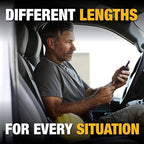 DEWALT Heavy Duty USB to Micro-USB Cable, Jobsite Micro USB Connector Cable, High Speed Charging Cord for Compatible Android Phones, Cameras, Legacy Devices, 6 ft (Black)