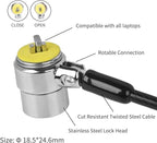 I3C Laptop Lock, Combination Security Lock Cable with Keys and Anchor Plate, Anti Theft Lock for Business Electronics, Monitors, Tablets, Smart Phones (2 Laptop Locks Head)
