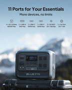 BLUETTI Elite 100 V2 Solar Generator with 2 200W Solar Panel (Ship Separately), 1024Wh Portable Power Station w/ 4 1800W AC Outlets, 35% Smaller, Ideal for Camping, Emergencies, Backup Power (2025New)