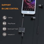 Cubilux 3.5mm to Double Audio Jack Headphone Sharing Splitter Compatible with MacBook iPad iPod, Smartphone, Computer, Laptop, Tablet, MP3, 2-Way 3.5 mm Earphone Ports Adapter, Dual Headsets Connector