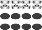 Audiocrast 4X HiFi Speaker Spikes, Isolation Stand Feet Pad, Stainless Steel Shock Absorber Vibration Dampener with Non-Slip Mats for Audio Speaker Subwoofer CD DVD Amplifier Turntable DAC