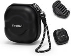 Cwatcun Hard Shell Lens Filter Case, Camera Filter Case for 7 Filters Up to 100mm with Hand Strap, Dustproof & Waterproof Camera Lens Filter Storage Case for ND UV CPL Filter Pouch