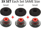 3X Ultra Comfort Eartips Ear Buds Replacement Earphone Ear Tips Kits Earpads Foam Set Cushion for Plantronics Voyager 5200 5220 5210 Series Bluetooth Headset Headphone (Small S)
