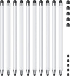 Stylus (10Pcs), Stylus Pen for Touchscreen, High Precision and Sensitivity Stylus Pen for iPad/iPhone/Samsung/Android Smartphone and Tablets, Compatible with All Capacitive Touch Screen (White)