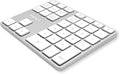 Macally Bluetooth Number Pad for Laptop - Rechargeable Wireless Numeric Keypad - Slim 35 Key Wireless Number Pad for Data Entry, 10 Key Numpad Compatible with Mac, MacBook, iPad, PC Desktop, Windows