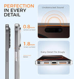 MAGIC JOHN 360° Rotatable Magnetic Invisible Stand for iPhone 16 Pro Max Case [Camera Control Button] [Compatible with MagSafe] 16FT Shockproof for iPhone 16 Pro Max Case 6.9'' with Kickstand, Clear